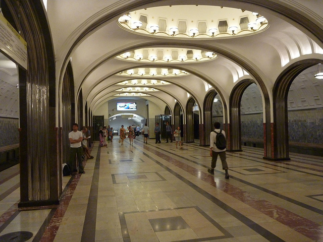 Mayakovskaya at the day of the opposition action for freedom of meetings