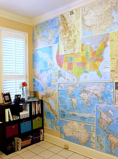 DIY-ideas-for-decorating-with-maps-map-wallpaper-lauren-likes