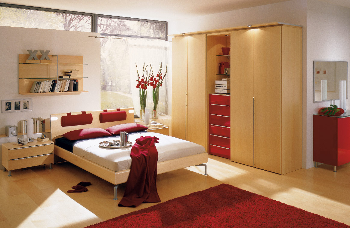 red-and-wood-bedroom