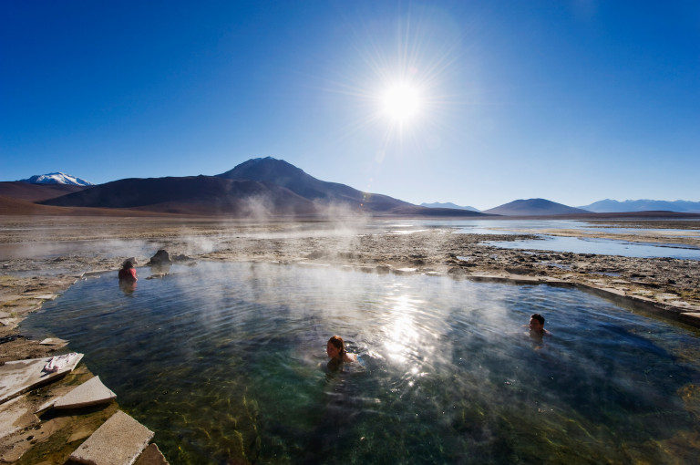 CFD5FD Natural hot spring baths, Eduardo Avaroa Andean National Reserve, Bolivia, South America