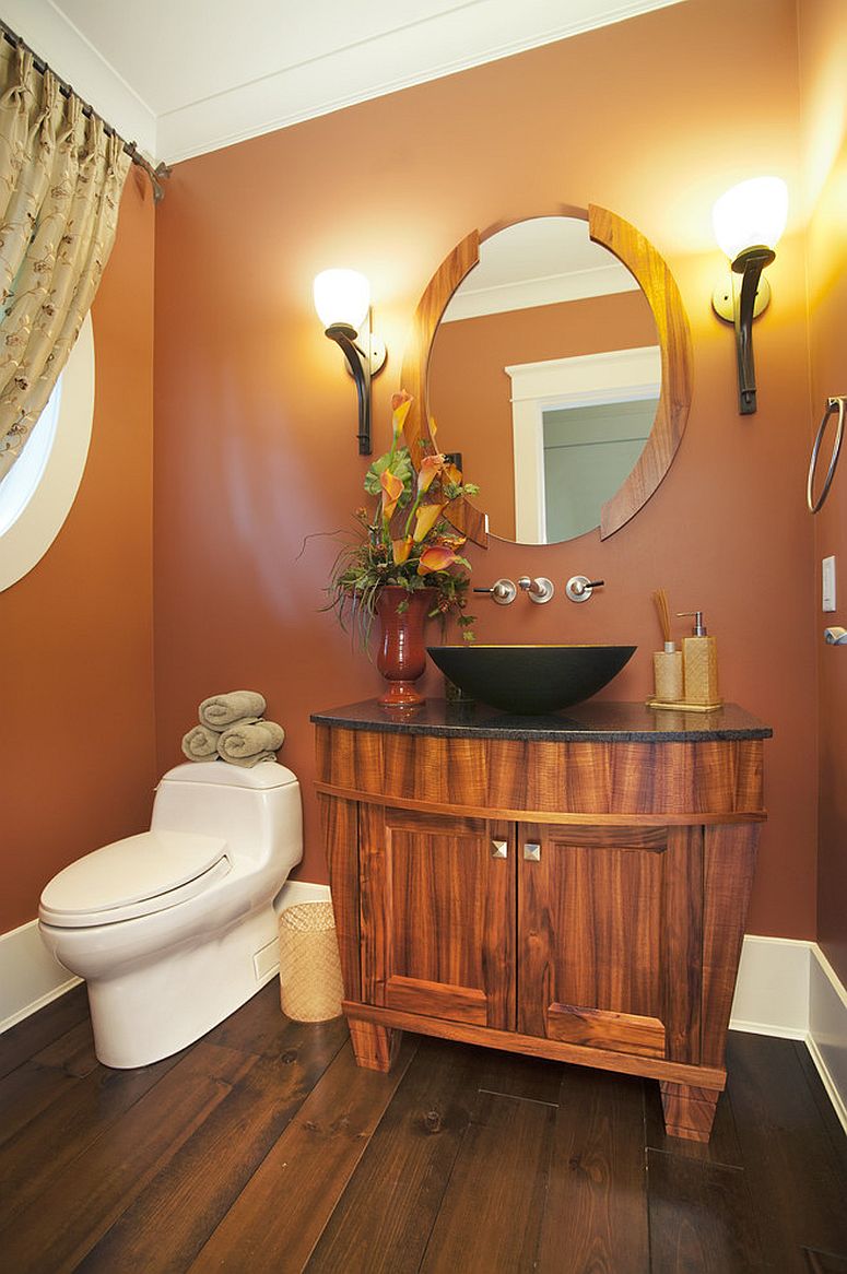 Orange-is-color-of-choice-inside-this-magnetic-powder-room