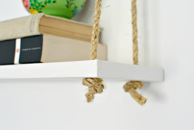 diy rope shelf how to