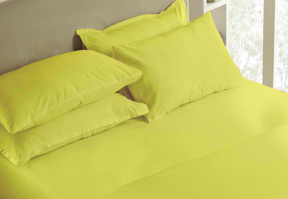 yellow-themed-cotton-bed-sheets