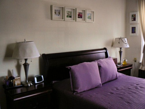 feng-shui-bed-alignment-purple-bed-linen