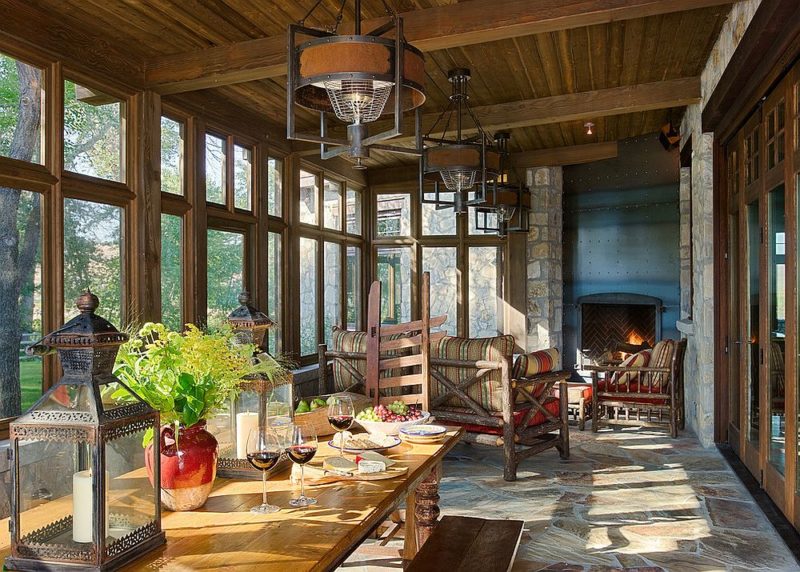 classic-rustic-ranch-style-for-the-spacious-sunroom-with-dining-area